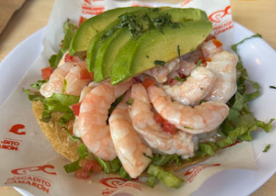 Tostada de camarón